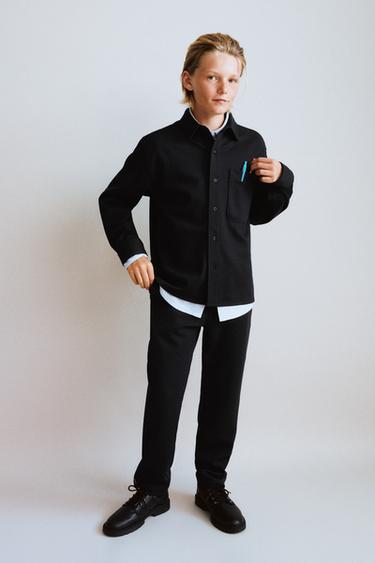 COMFORT POCKET OVERSHIRT - Black by Zara