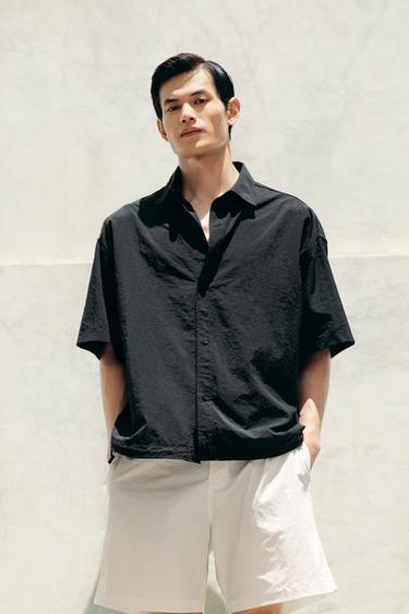 LIGHTWEIGHT TECHNICAL SHIRT - Black by Zara