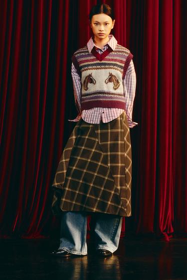 JACQUARD KNIT WAISTCOAT - Multicoloured by Zara