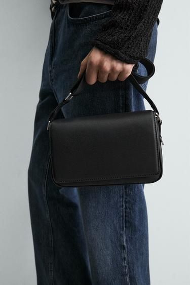 TEXTURED CROSSBODY BAG - Black by Zara - Image 0