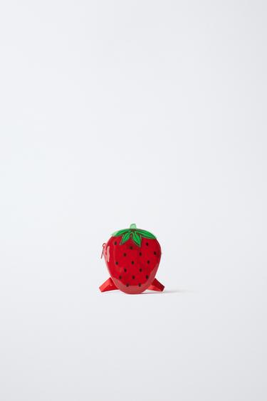 STRAWBERRY VINYL BACKPACK - Red by Zara