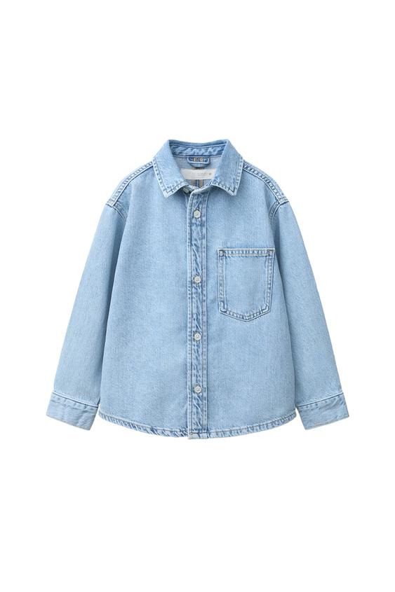 DENIM SHIRT - Blue by Zara - Image 0