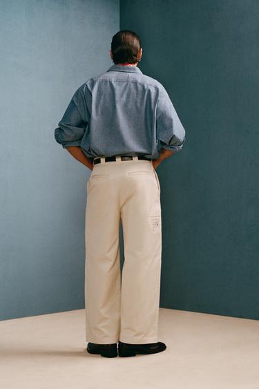 EMBROIDERED BOXY FIT CHAMBRAY SHIRT WILLY CHAVARRIA X ZARA - Mid-blue by Zara