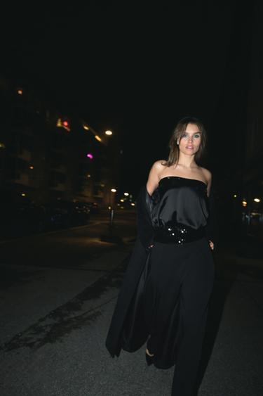 BALLOON TROUSERS WITH PLEATS - Black by Zara - Image 0