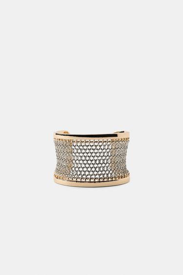 RIGID LINK BRACELET - Gold / Silver by Zara