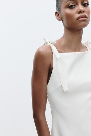 SHORT STRETCH DRESS - White by Zara