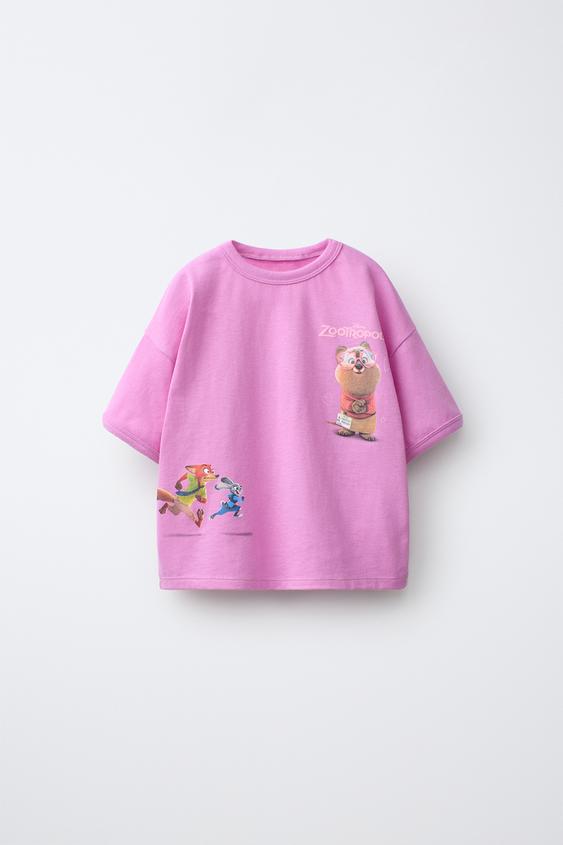 ZOOTROPOLIS © DISNEY T-SHIRT - Pink / Lilac by Zara - Image 0