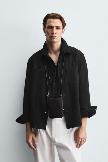 EASY CARE TEXTURED SHIRT - Black by Zara