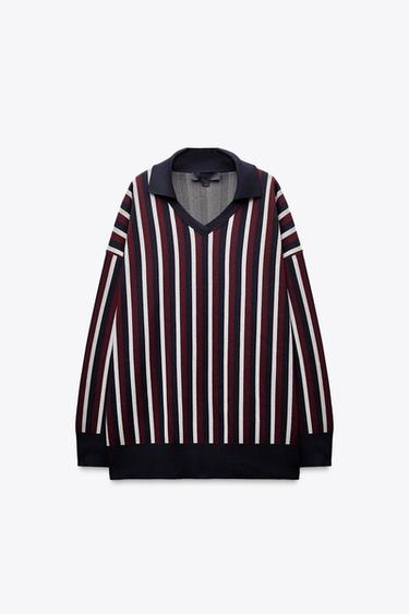 STRIPED POLO NECK JUMPER - Multicoloured by Zara