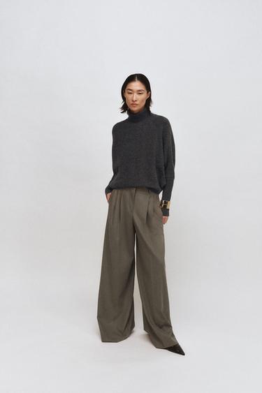 BATWING SLEEVE KNIT JUMPER - Grey marl by Zara