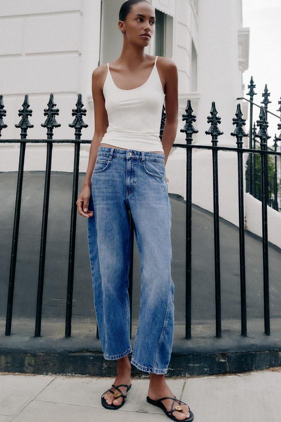 Z1975 BARREL JEANS - Mid-blue by Zara - Image 0