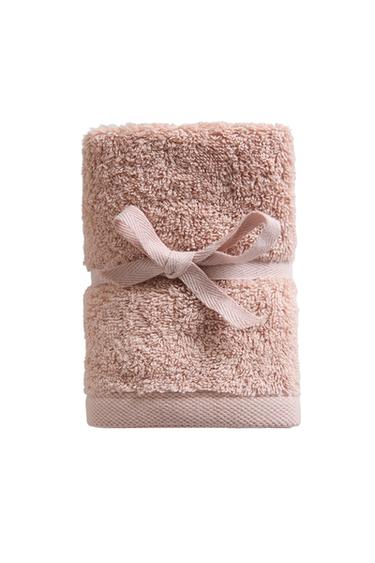 PACK OF HIGH-QUALITY COTTON HAND TOWELS (PACK OF 3) - Pale pink by Zara