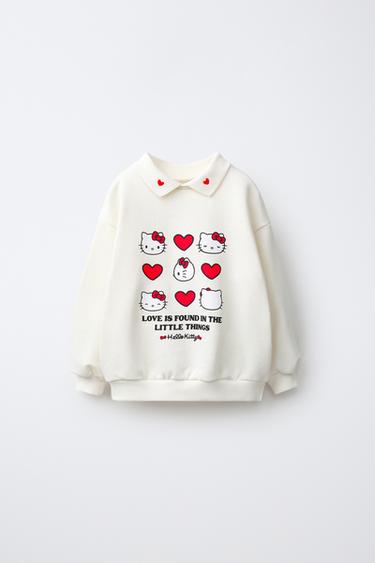 HELLO KITTY © SANRIO POLO SWEATSHIRT - White by Zara