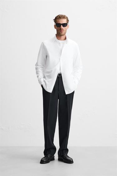 TEXTURED REGULAR FIT SHIRT - White by Zara