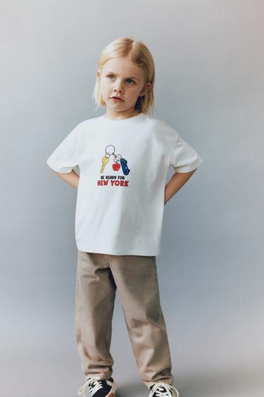 SLOGAN PRINT T-SHIRT - White by Zara