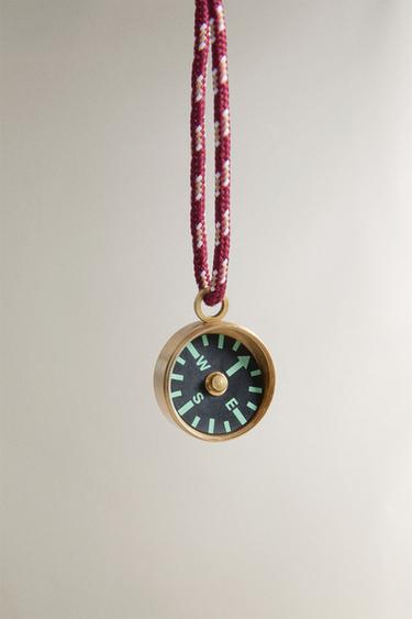 MINI COMPASS WITH CORD - Multicoloured by Zara