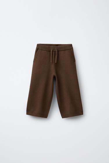 KNIT CULOTTES - Chocolate brown by Zara