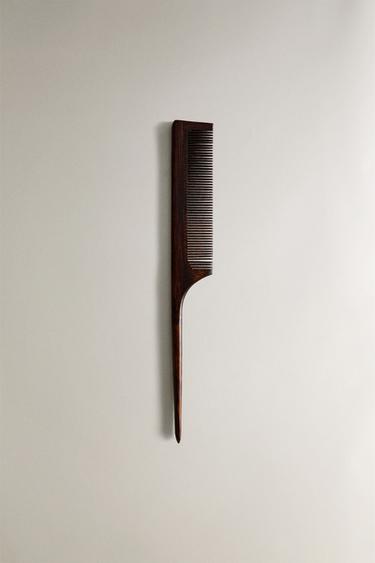 BAMBOO WOOD COMB - Brown by Zara - Image 0