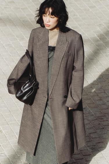 ZW COLLECTION LIMITED EDITION DOUBLE-BREASTED FROCK COAT - camel by Zara