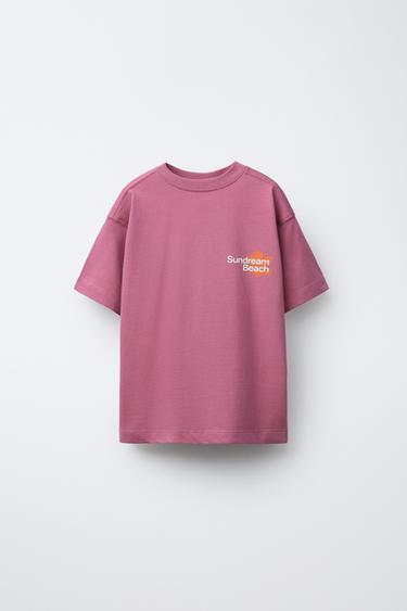 PRINTED T-SHIRT - Pink by Zara - Image 0