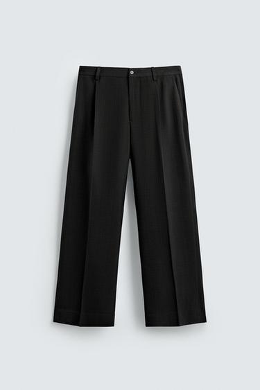 LIMITED EDITION SUIT TROUSERS - Black by Zara