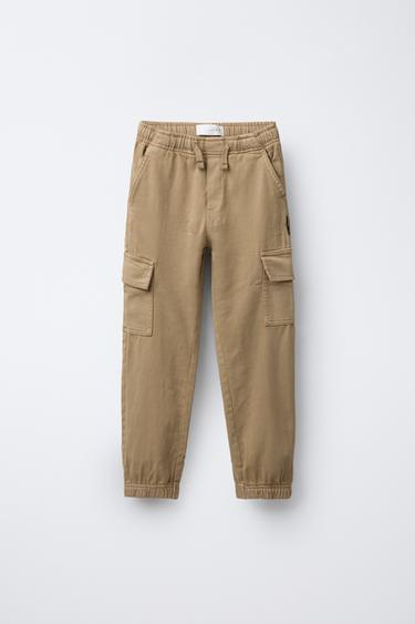 SOFT CARGO JOGGERS - Ochre by Zara