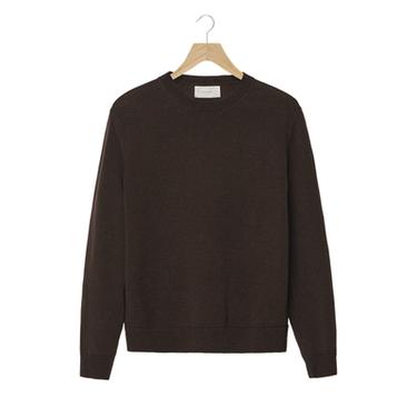 LIGHTWEIGHT 100% WOOL JUMPER - Dark brown by Zara