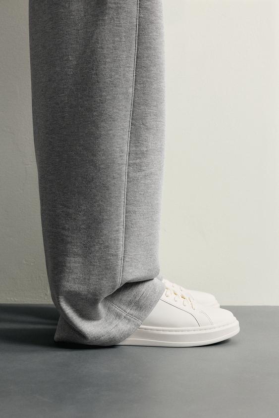 TRAINERS WITH HEEL DETAIL - White by Zara - Image 0