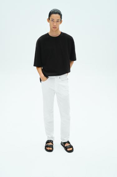 SLIM FIT JEANS - White by Zara