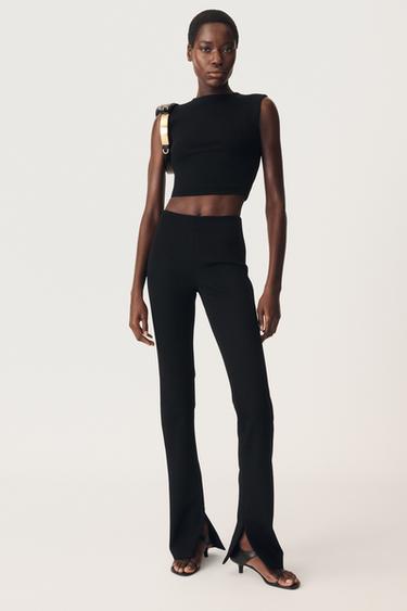 CROP TOP WITH BUCKLE 50TH ANNIVERSARY - Black by Zara