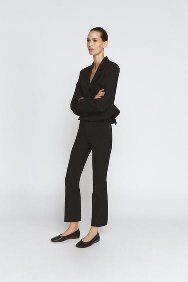 CROPPED TROUSERS ZW COLLECTION - Black by Zara