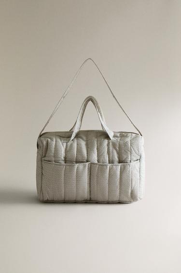 FLORAL COTTON MATERNITY BAG - GREEN by Zara - Image 0