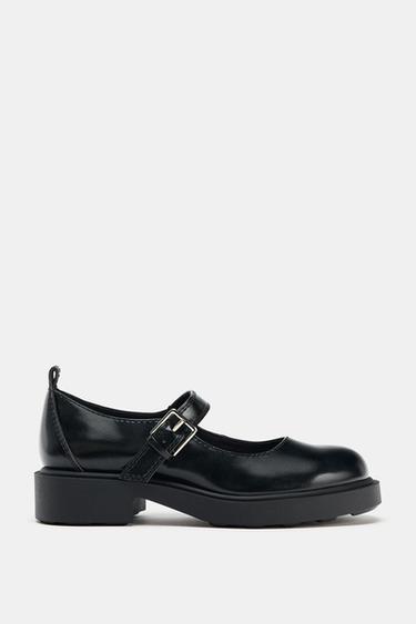 PLATFORM BUCKLE MARY JANE SHOES - Black by Zara