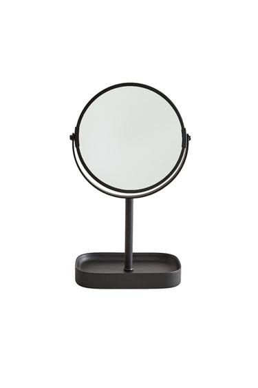 BLACK RESIN VANITY MIRROR - Black by Zara