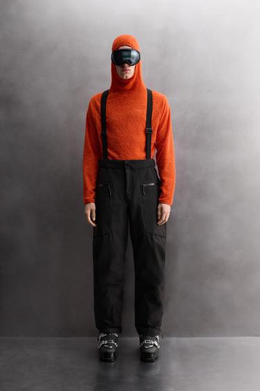 RECCO® WATERPROOF PADDED SKI SHELL TROUSERS - Black by Zara