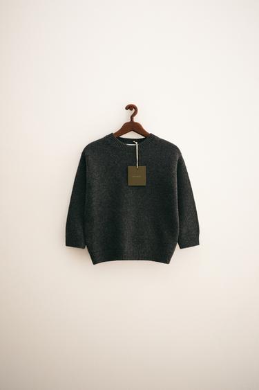 ZARA TIMELESS - CASHMERE KNIT JUMPER - Dark anthracite by Zara