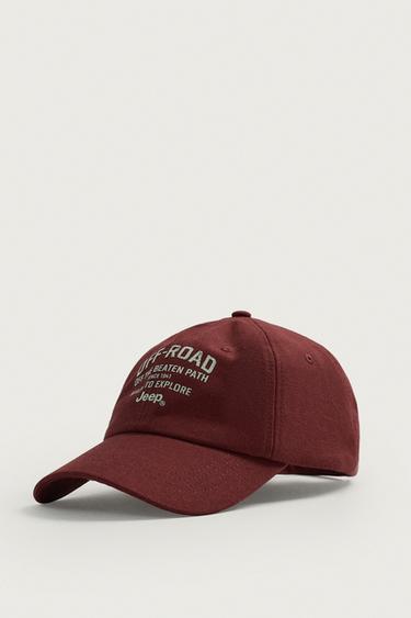 WASHED JEEP® PRINT CAP - Red by Zara