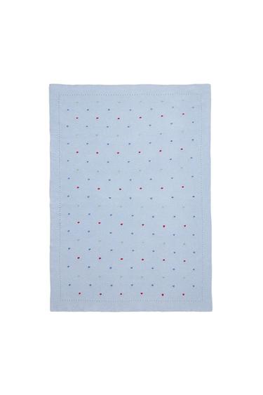 KIDS' POLKA DOT BLANKET - Multicoloured by Zara