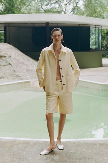 LEATHER HEELED MULES - White by Zara - Image 0