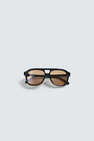 RECTANGULAR SUNGLASSES - Black by Zara