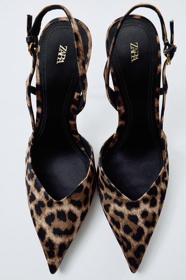 ANIMAL PRINT HEELED SHOES - Leopard by Zara