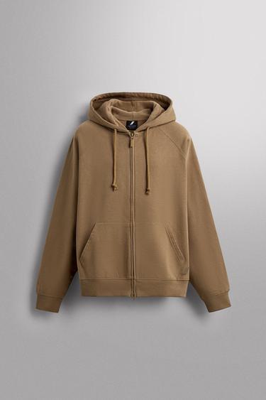 ZIP-UP HOODIE - camel by Zara - Image 0