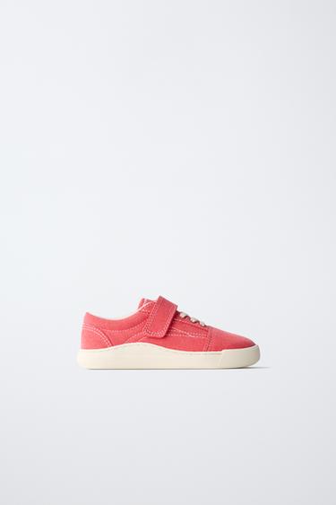 COTTON SNEAKERS - Red by Zara