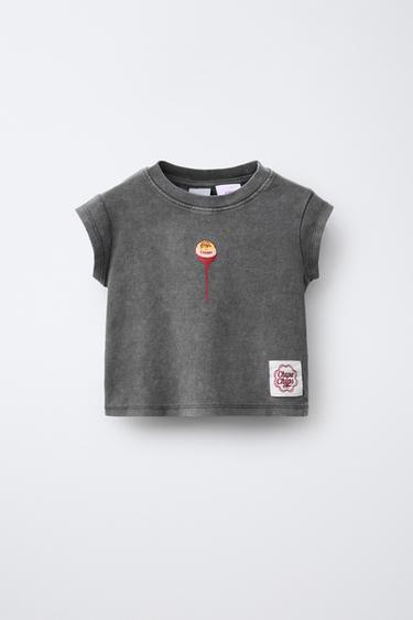 CHUPA CHUPS ® PRINT T-SHIRT - Anthracite grey by Zara