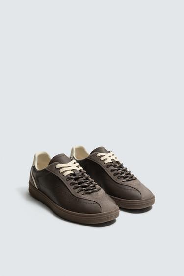 RETRO STYLE TRAINERS - Brown by Zara