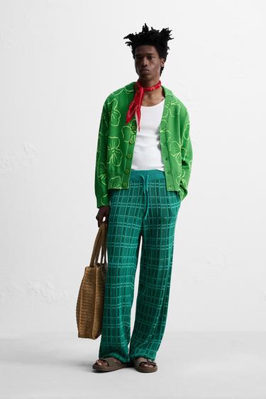 FLORAL PRINT CARDIGAN © OTIS KWAME KYE QUAICOE - Green by Zara - Image 0