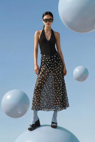 HIGH-HEEL WEDGE SANDALS - Black by Zara