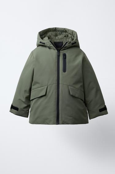 WATER-REPELLENT PARKA - Khaki by Zara