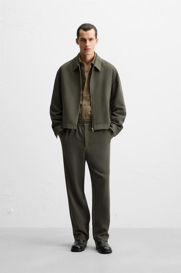 REGULAR FIT TROUSERS - Khaki by Zara - Image 0