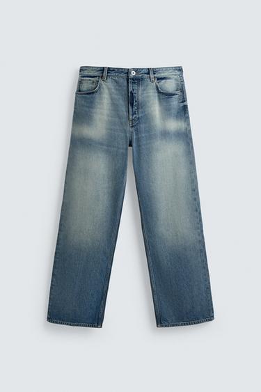 FLARE FIT JEANS - Blue by Zara